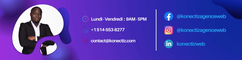 Contactez-nous maintenant pour booster votre votre image de marque - Konectiz Agence Web - Bannière v3